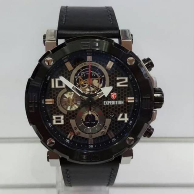 Jam Tangan Expedition E6769 Blk / Slvr Original