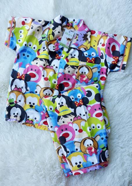 [READY JATENG] PIYAMA ANAK USIA 1-5 TAHUN BAHAN KATUN CATRA