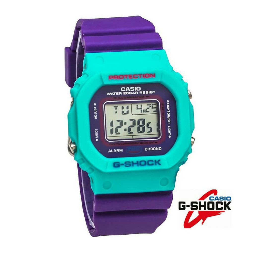 JAM TANGAN TERBARU SPORT CASIO G SHOCK GLS 5600 UNGU TOSCA