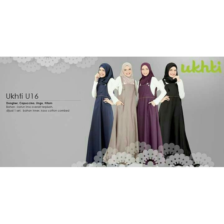 Baju Gamis Lebaran Overall Premium Ukhti