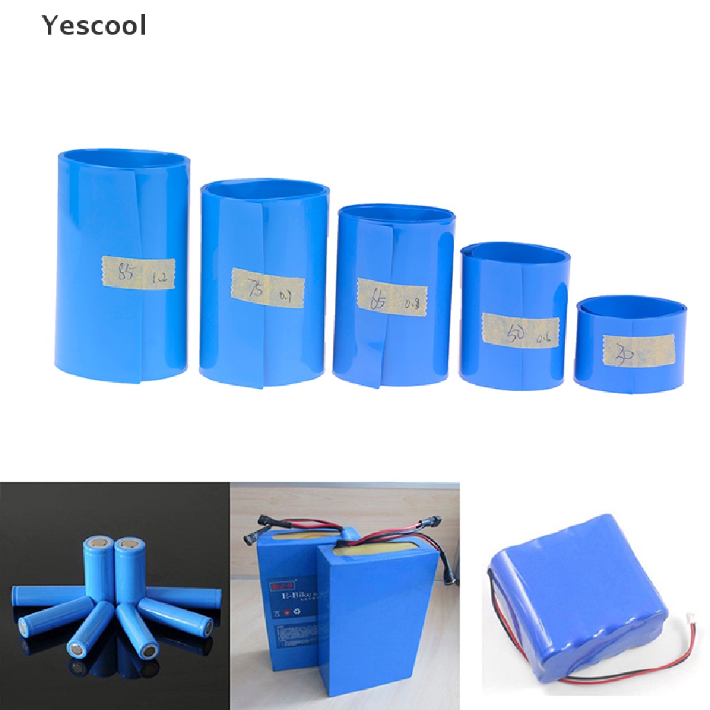 Yescool Tape Pembungkus Baterai Li-ion 18650 Bahan PVC