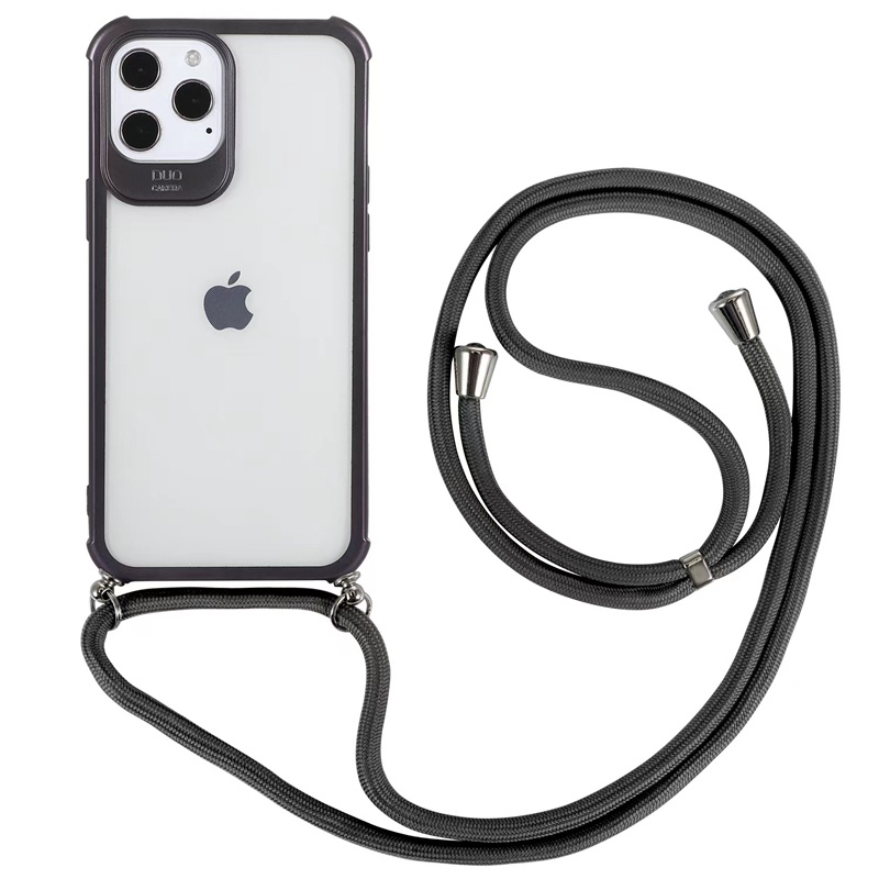 Jual Casing Transparan Dengan Tali Lanyard Untuk Iphone 13 Pro Max