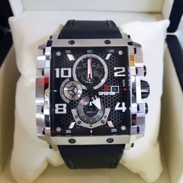 Expedition original E6757 kulit black silver