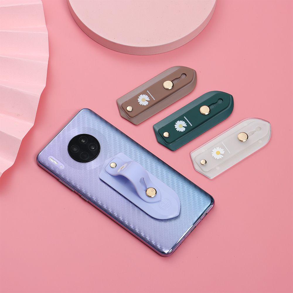 Preva Daisy Phone Grip Portable Push Pull Braket Tali Jari Teleskopik