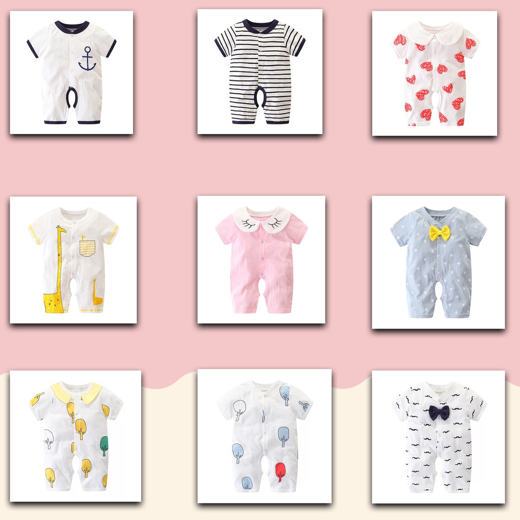 Jumper Bayi Romper Bayi Segiempat Baju  Kodok  Segiempat 