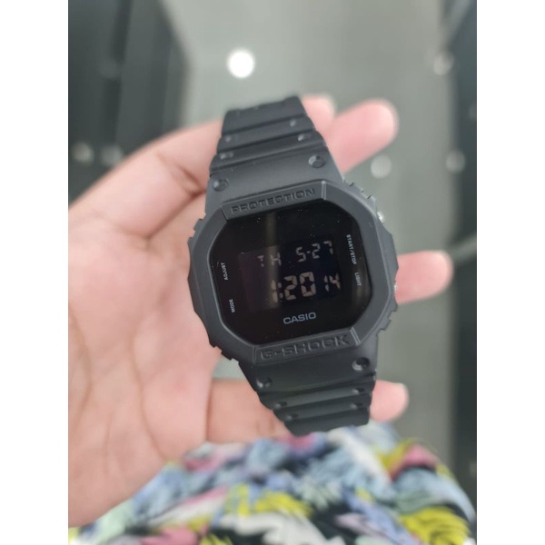 Jam Tangan Pria G-shock DW-5600BB-1D New 5600 Original Garansi Resmi