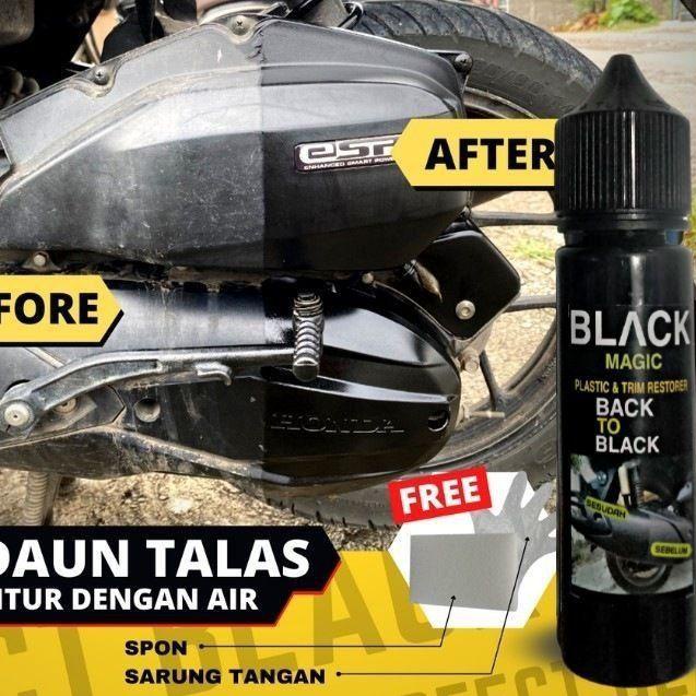 ☞ BLACK MAGIC PENGHITAM BODY DASHBOARD MOTOR MOBIL PERMANEN TERBAIK ORIGINAL DOFF MURAH KASAR DOHERO