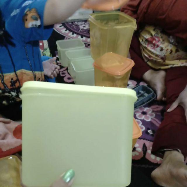 Cpm Tifany Storage Set Of 4 Pcs Hijau Lemon/ Toples Plastik/ Toples Kerupuk