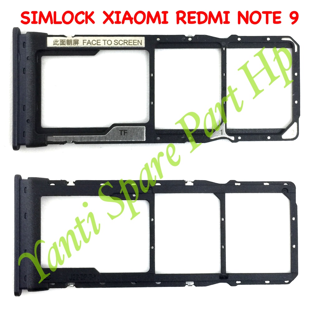 Simtray Sim Lock Xiaomi Redmi Note 9 Original Terlaris New