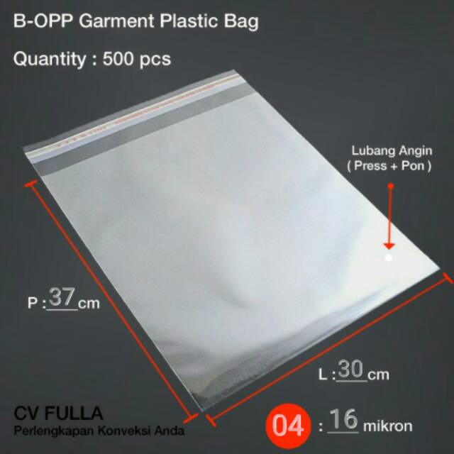 Promo Plastik Baju Opp Ukuran 30x37 Cm 04 Haha Atau 16 Mikron 500 Lembar Shopee Indonesia 9745