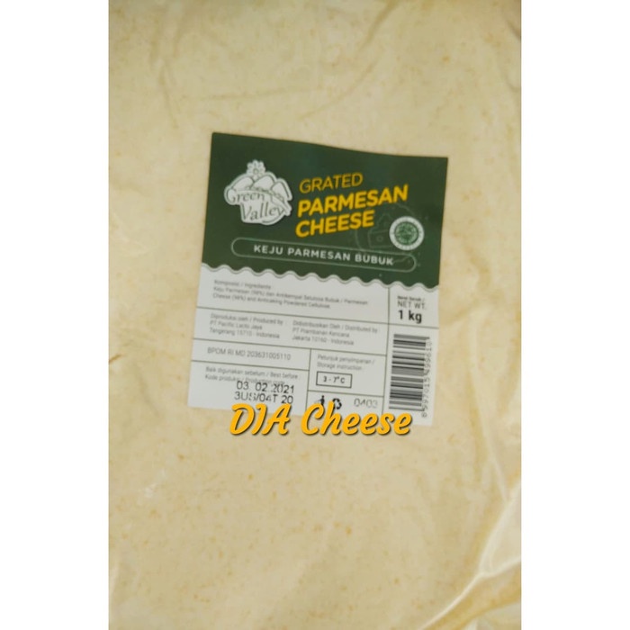 

Keju- Grated Parmesan 125Gr Green Valley Keju Bubuk / Powder -Keju.