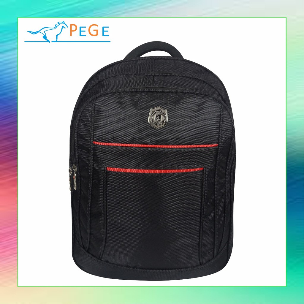 PG 9788 - Tas punggung backpack dengan slot laptop  model ransel polo untuk pria wanita unisex