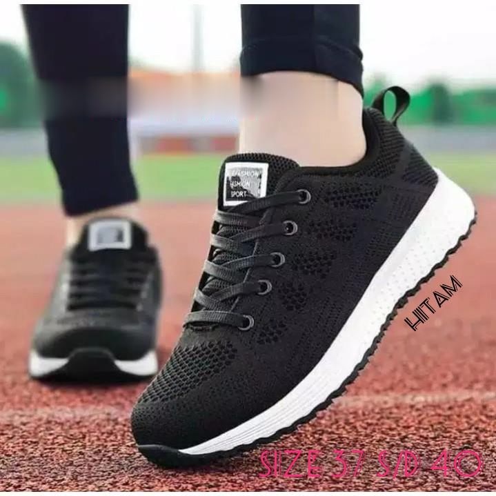 Sepatu Kets Running Wanita Fashion Sport Olahraga Jogging Lari Spatu Cets Sneakers Shoes Seoatu Seneker Perempuan Cewe Cewek FSH157