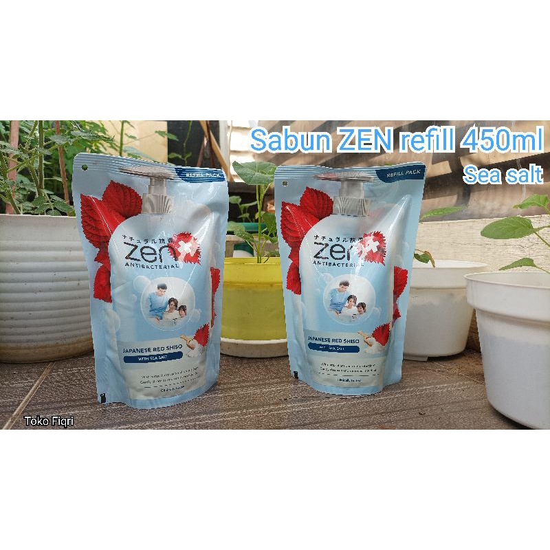 Sabun ZEN cair refill 450ml warna biru