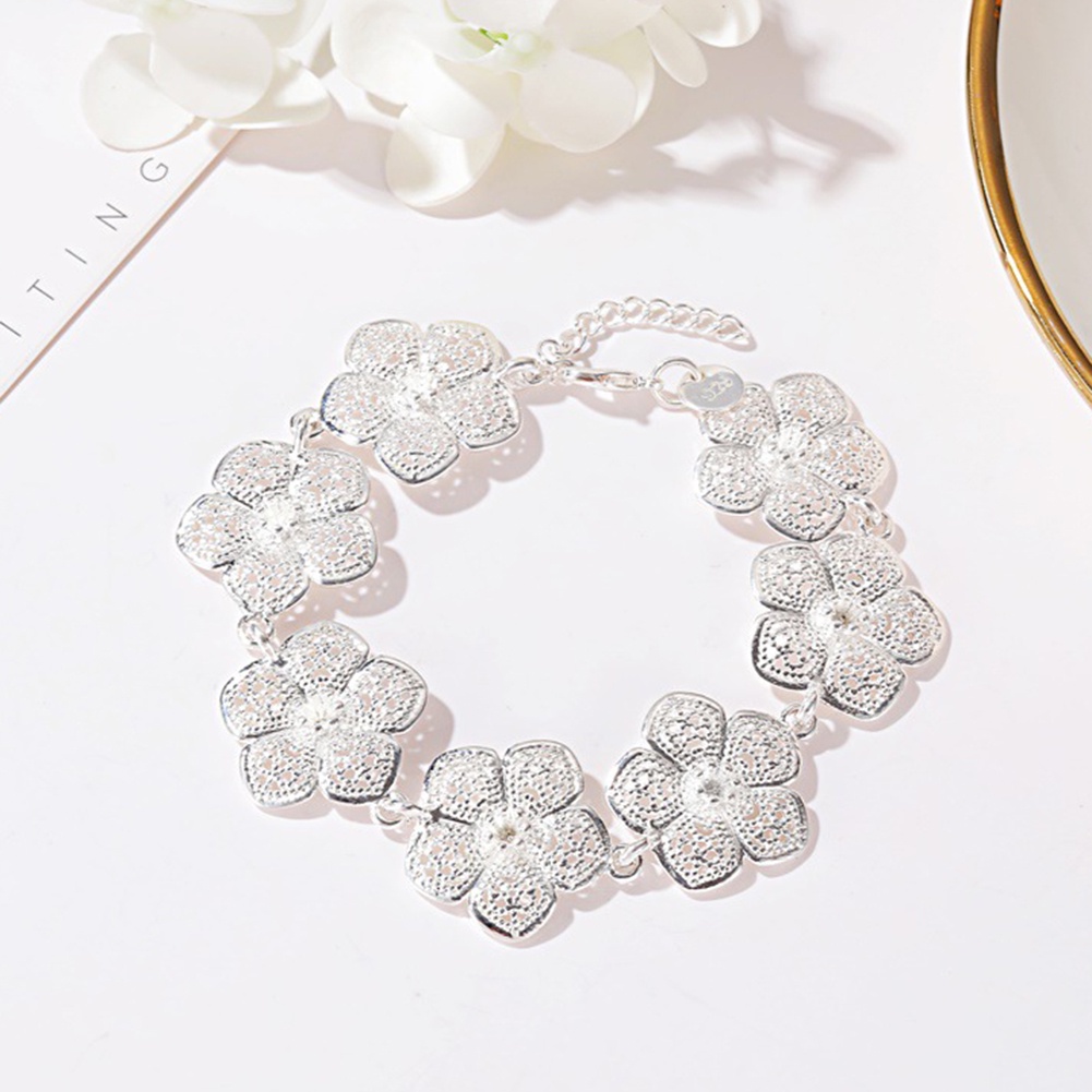 Hu Hu Hu Hu Hu Alat Bantu Pasang Kacamata♡ Gelang Tangan Rantai Wanita Desain Bunga Bauhinia Untuk Pesta Pernikahanhadiah