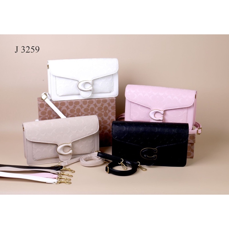 TAS WANITA BRANDED IMPORT COACH TABBY 3259