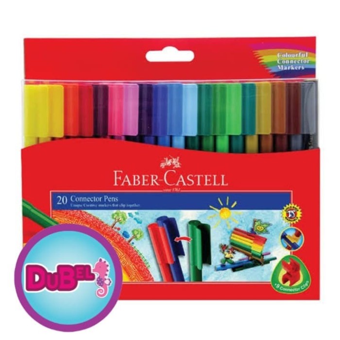 

Hadir Connector Pen Faber Castell Isi 20 Warna Trendi