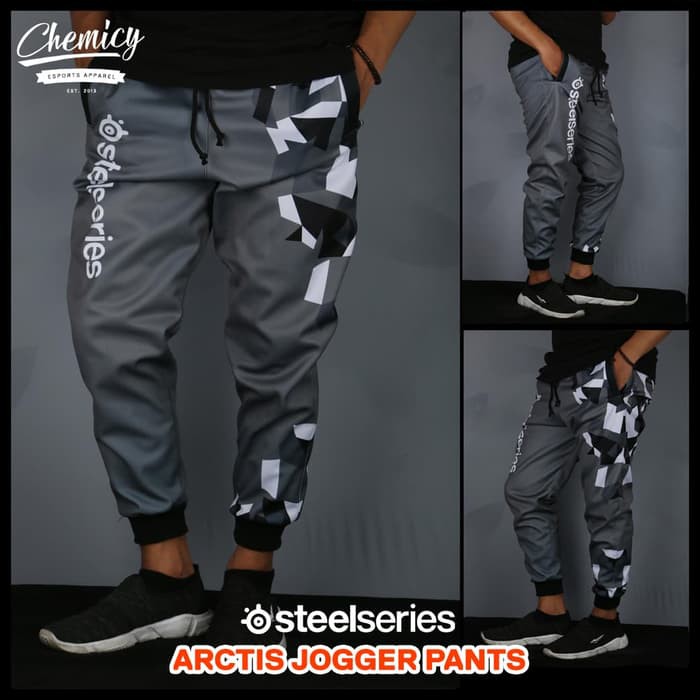 Steelseries Arctis Jogger Gaming Pants / Celana Training - Gray / Grey