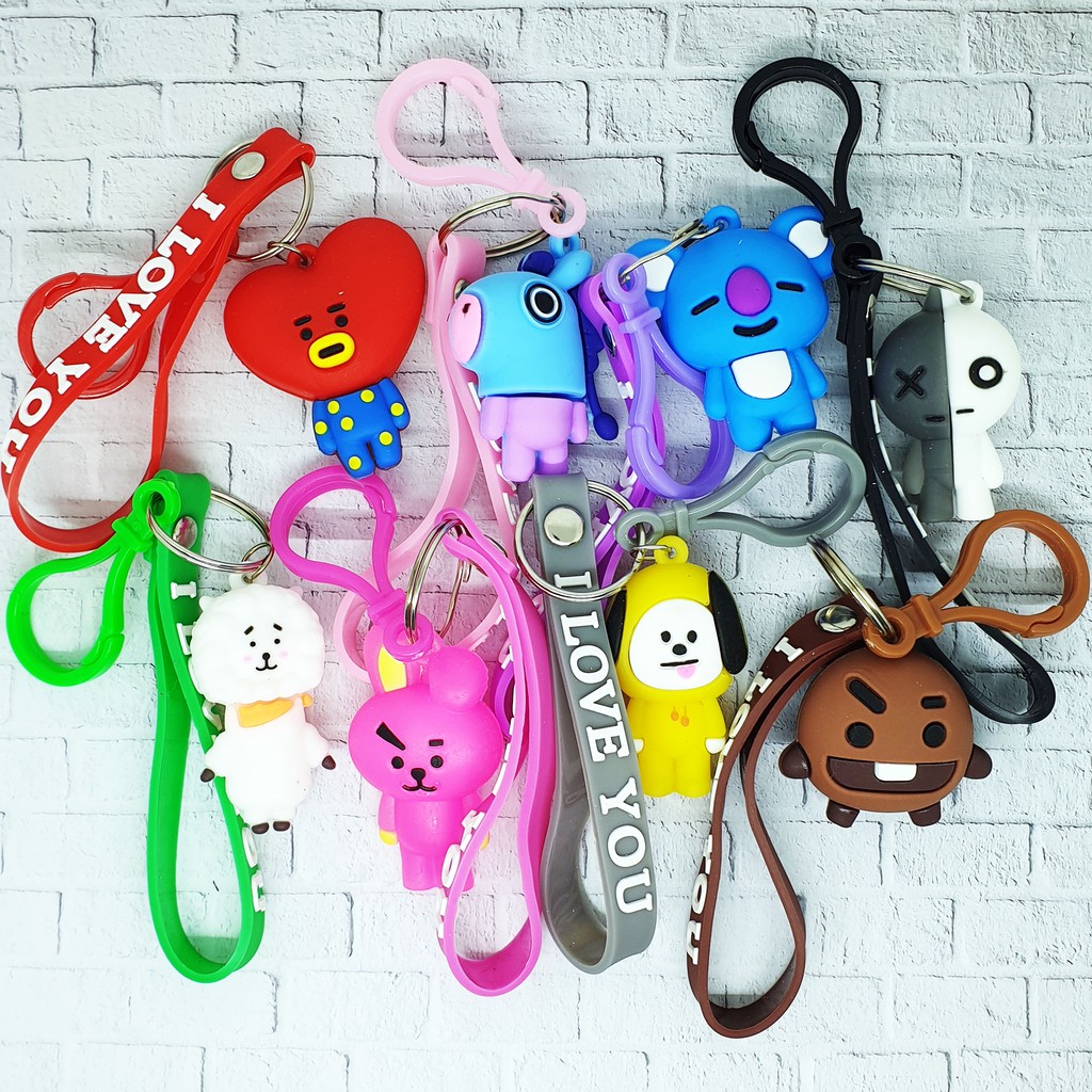 GANTUNGAN KUNCI BTS  BT21 KEY CHAIN BTS  BT21 GANTUNGAN 