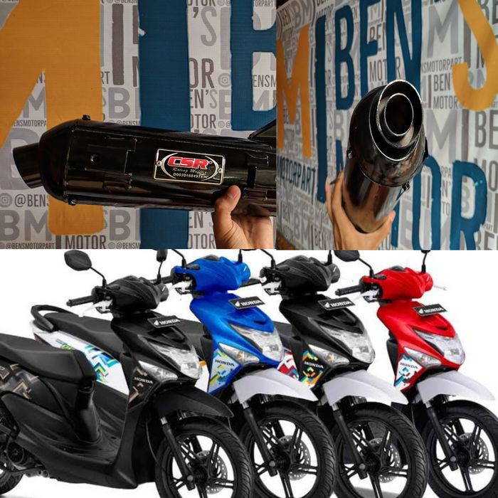 Knalpot Racing CSR Honda Beat POP / Beat Pop Esp / Beat Pop New