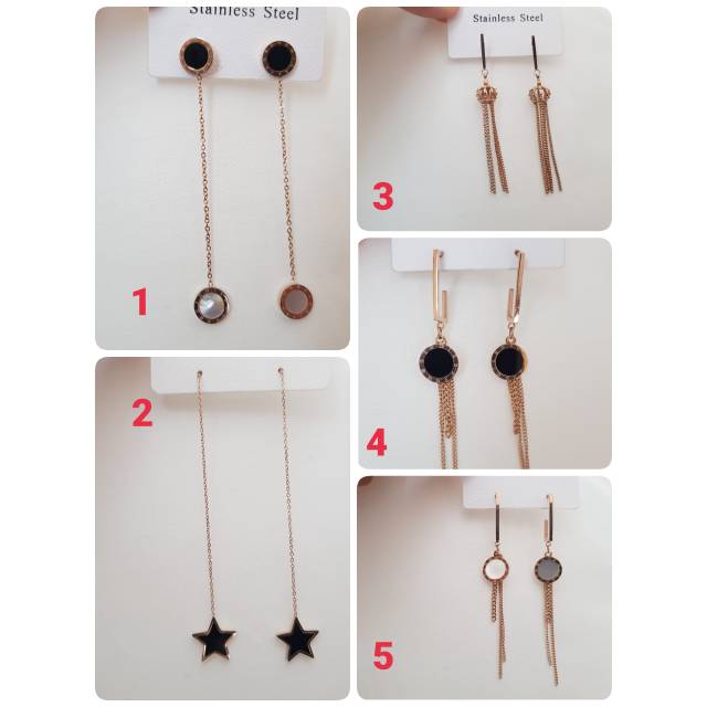 Anting Panjang Titanium