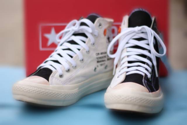 (BISA COD) XOFF WHITE CONVERSE 70S HIGH PREMIUM SEPATU CONVERSE CHUCK TAYLOR CONVERSE PRIA WANITA