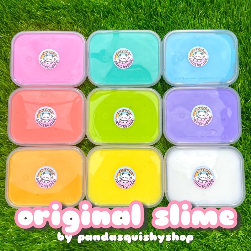 Original slime 200gr by pandasquishyshop/slime original/ slime murah/ slime rainbow/ slime warna-warni/ slime pelangi