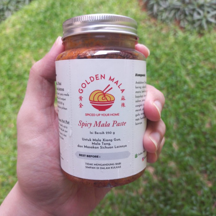 

Siap Kirim Halal Spicy Mala Sauce Golden Mala - Bumbu Hotpot, Mala Xiang Guo/Tang - 250 Gram