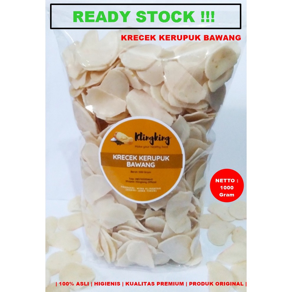 

KRECEK KERUPUK BAWANG BERKUALITAS SUPER 1000 gram