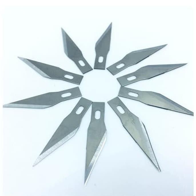 

Refill Pen Cutter Engraving Isi Pisau Ukir Seni 10 Pcs Cutting Blade Dhtron92 Berkualitas