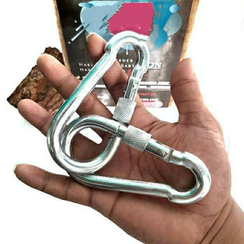 Carabiner Besar Stainless steel - Carabiner Hammock besar