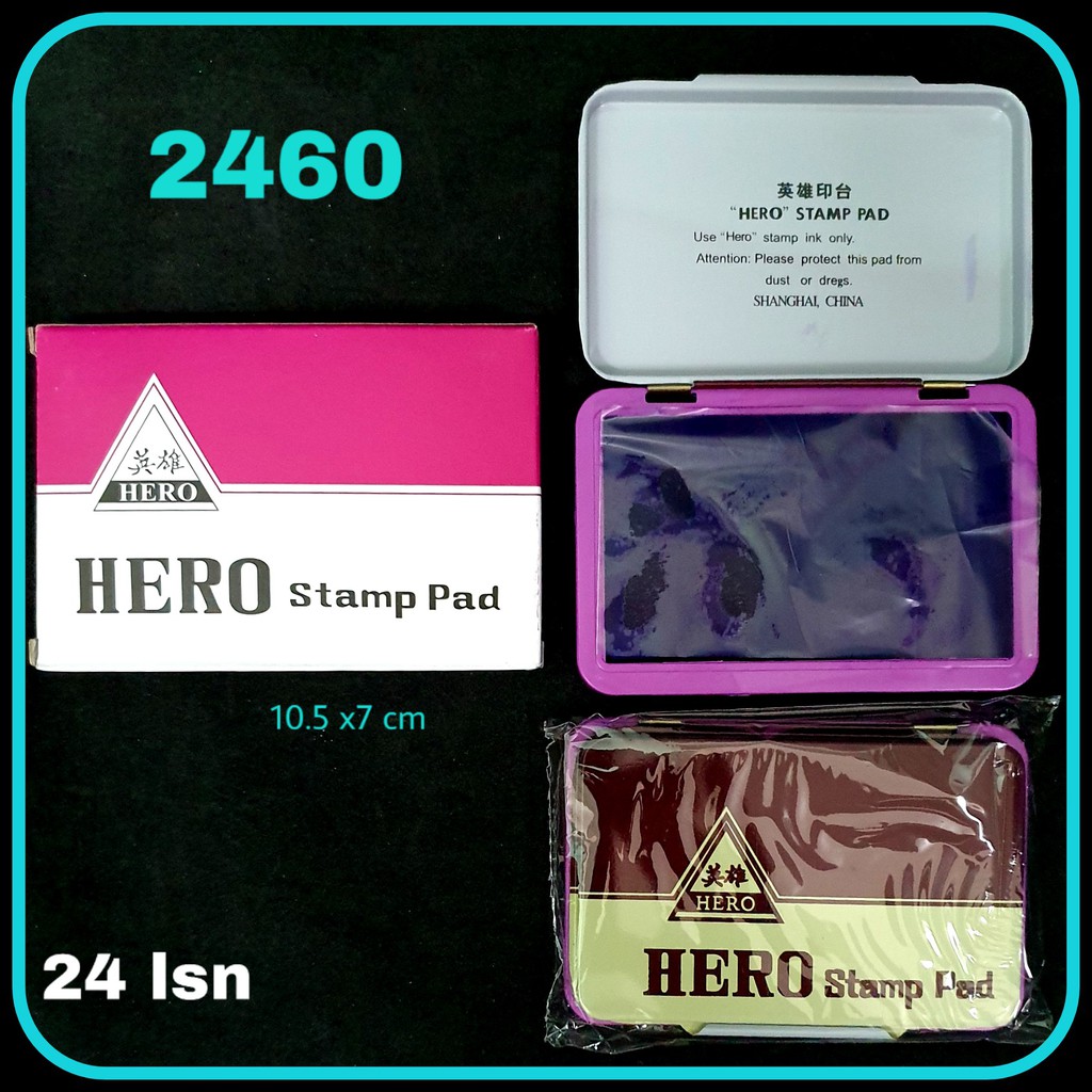 

SOS Stamp Pad HERO 2460 Kecil / Bantal Stempel / Bak Stempel / Tinta