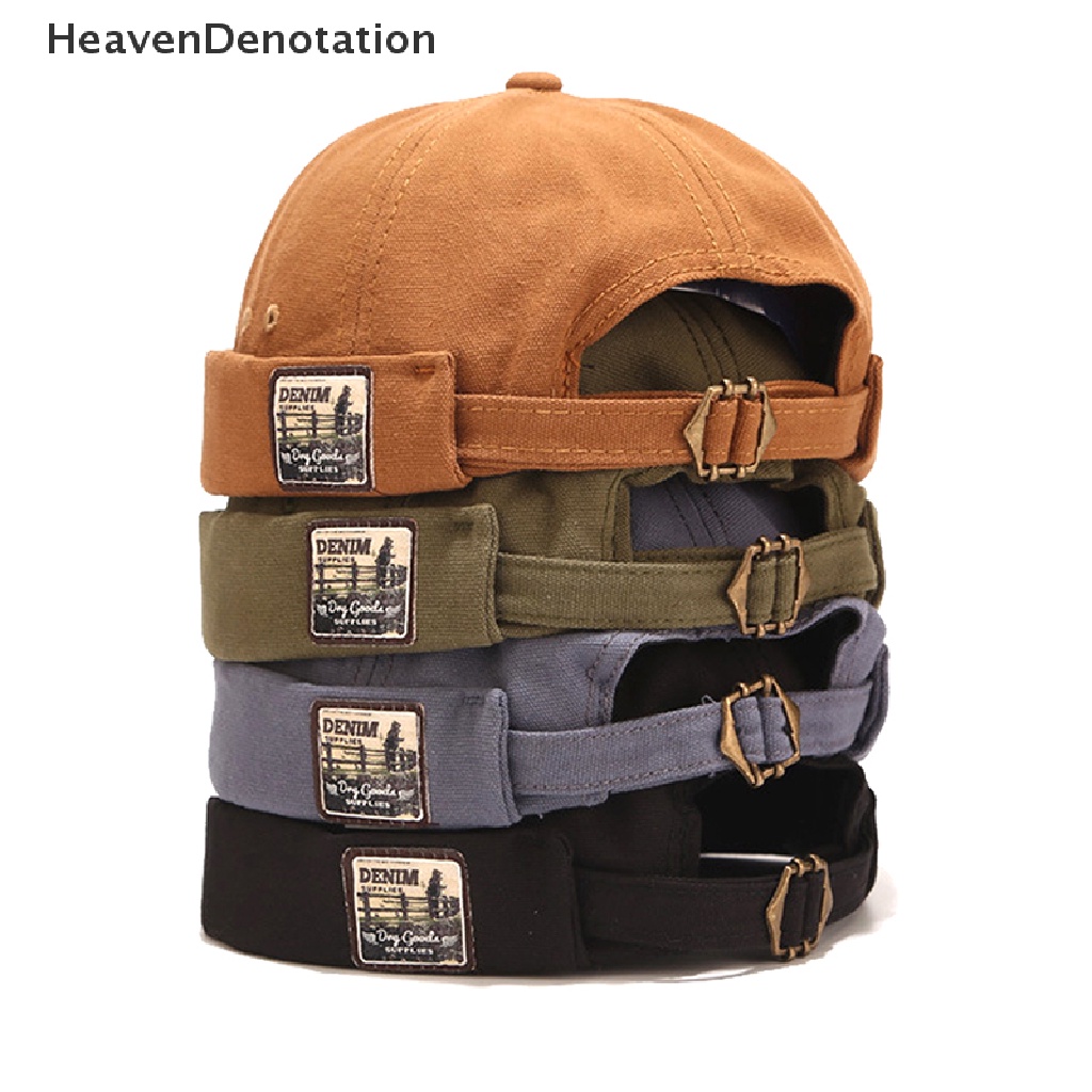 [HeavenDenotation] Hip Hop Beanie hat Skullcap Sailor cap Short Melon Skin Beanies Autumn Winter