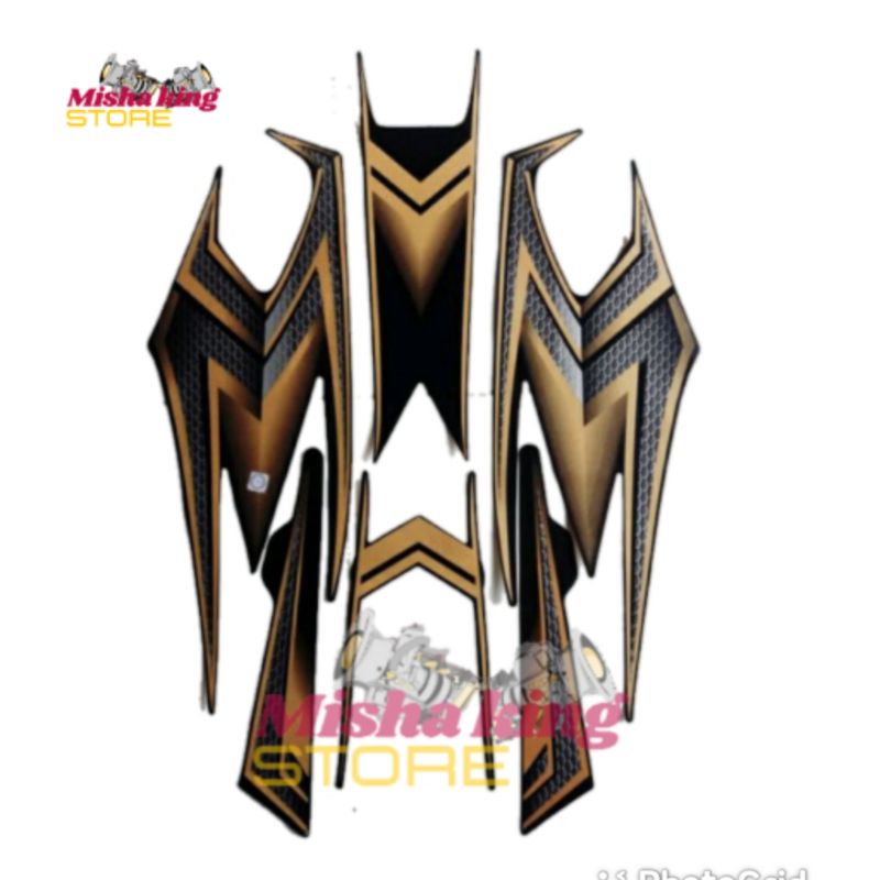 stiker striping rx king se 2003 gold lis body rx king