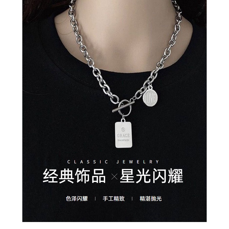 Kalung sweater Gaya retro Harajuku hip-hop Eropa Amerika Untuk Pria Dan Wanita