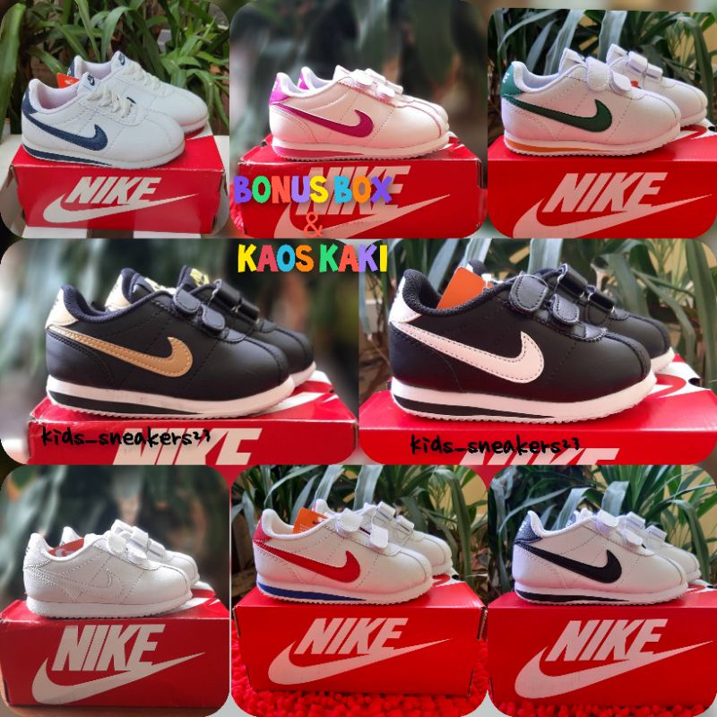 SEPATU ANAK LAKI LAKI DAN PEREMPUAN/SEPATU SEKOLAH ANAK NIKE VELCRO