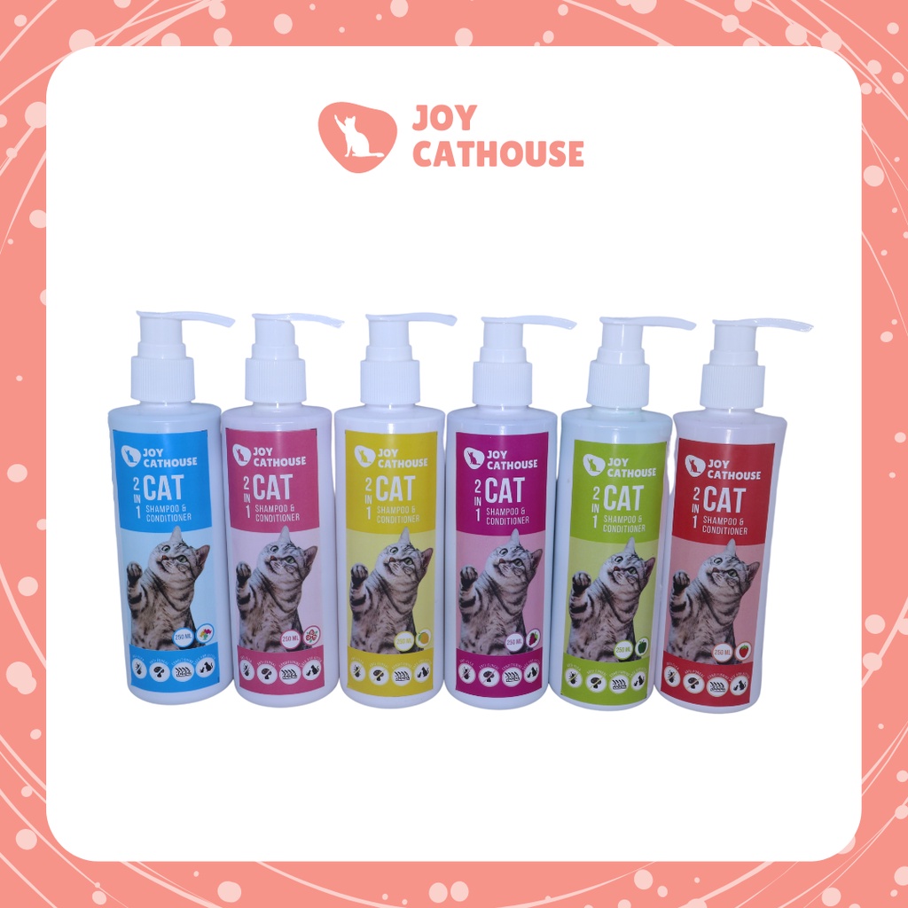Shampo Joy Cathouse 250ml Kucing Sampo Anti Kutu Jamur ANTI FLEA &amp; TICK Shampo Kucing, Anjing dan Hewan Berbulu Lainnya