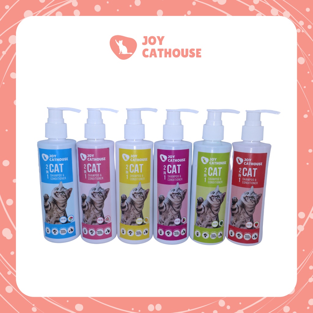 Shampo Joy Cathouse 250ml Kucing Sampo Anti Kutu Jamur ANTI FLEA &amp; TICK Shampo Kucing, Anjing dan Hewan Berbulu Lainnya