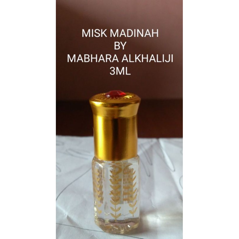 parfum bibit MISK MADINAH KASTURI MADINAH ORIGINAL PRODUK BY MABHARA ALKHALIJI ARAB SAUDI 3 ML