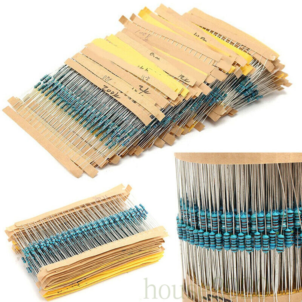 (House2020) 3120pcs / Set Resistor Metal Film 1ohm-10mohm 156 Value 0.25w Untuk Komponen Elektronik