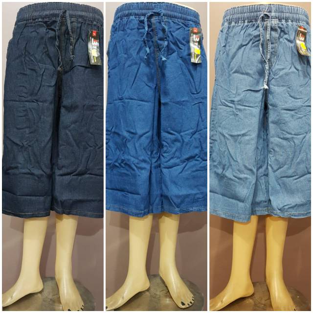 YULI - CELANA KULOT 7/8 JEANS PENDEK WANITA (B-TWO)