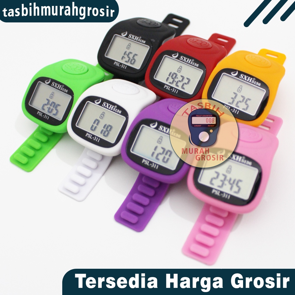 Tasbih Digital Tally Counter Premium / Tasbih Digital smart ALARM Merek SXH