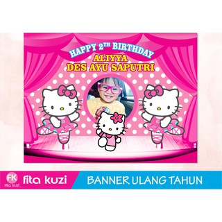 Banner Ulang Tahun Hello Kitty Cdr - gambar contoh banners