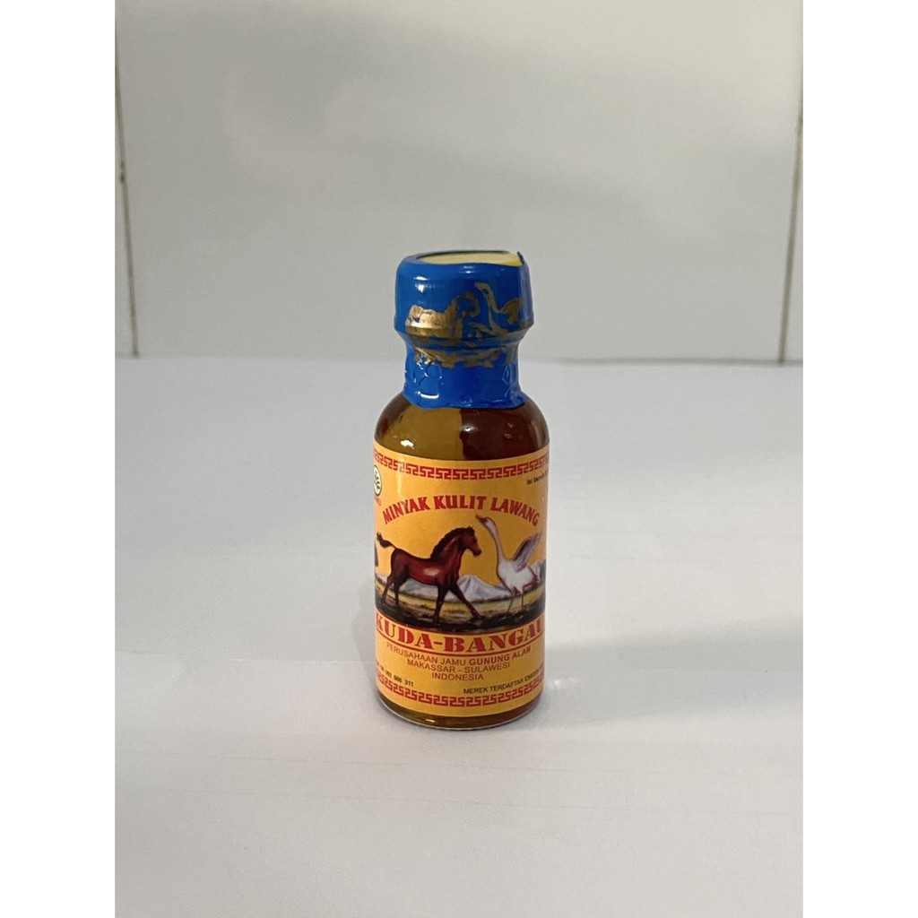 

Minyak Kulit Lawang 25 ml Kwalitet (Spesial) Cap Kuda Bangau