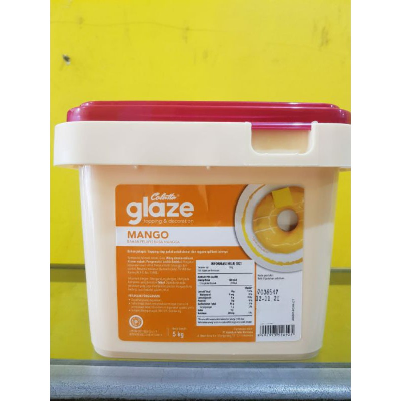 

dip glaze donat mangga colatta | glaze donat colatta rasa mangga kemasan 250g