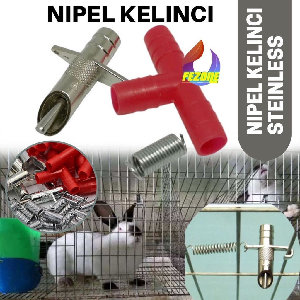 Alat Minum Dot Nipel Kelinci Hamster Otomatis Rabbit Nipple Drinker