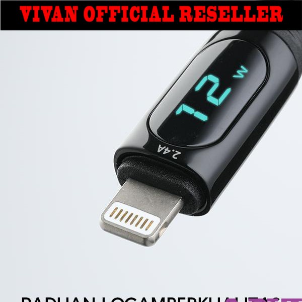 Kabel data VIVAN VIL100 USB TO IPHONE PD Fast charging 20w ORIGINAL VIVAN GARANSI resmi 1 TAHUN