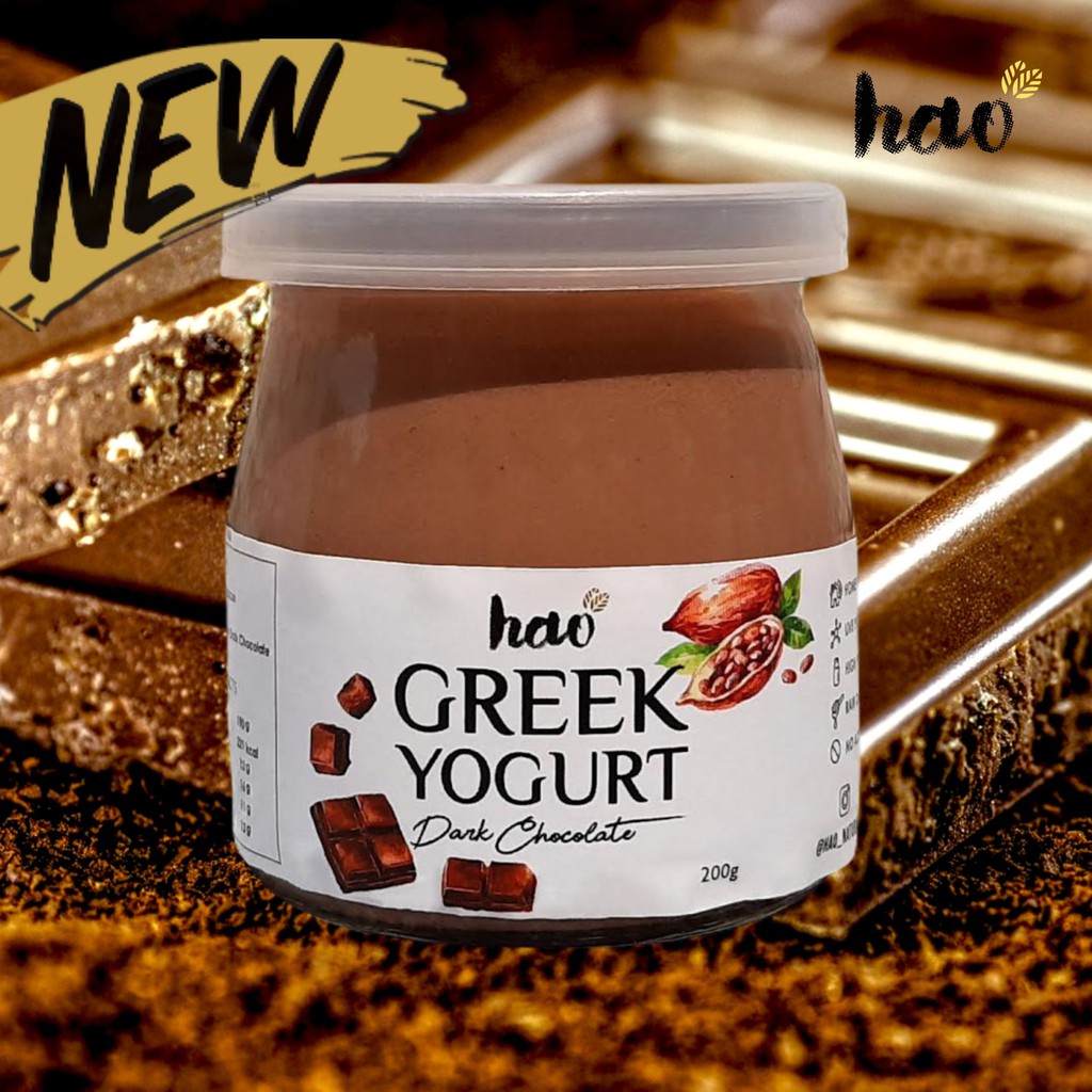 

Hao Greek Yogurt DARK CHOCOLATE (Live Active Probiotics Yoghurt)