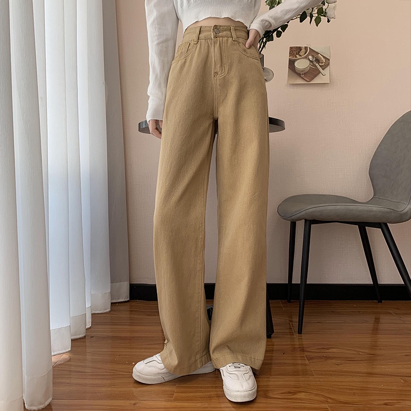 ✅COD Korean style straight leg  loose khaki jeans