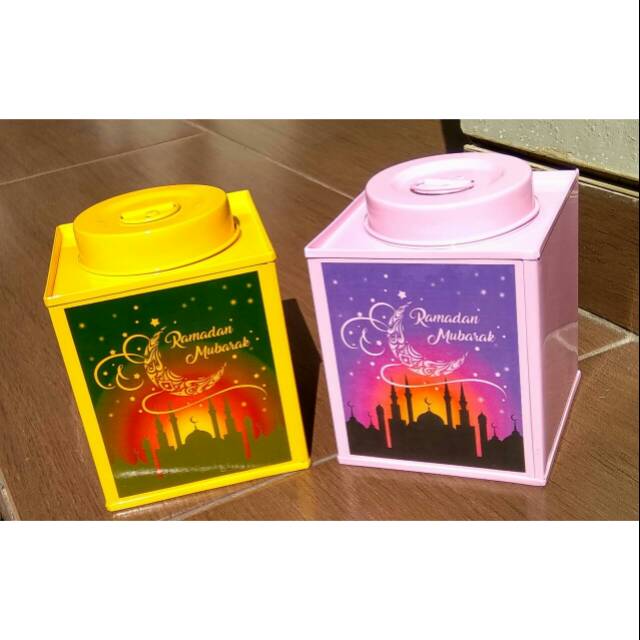 Limited Edition Kaleng Kerupuk Mini Size M Edisi Idul Fitri / Toples Kue Lebaran